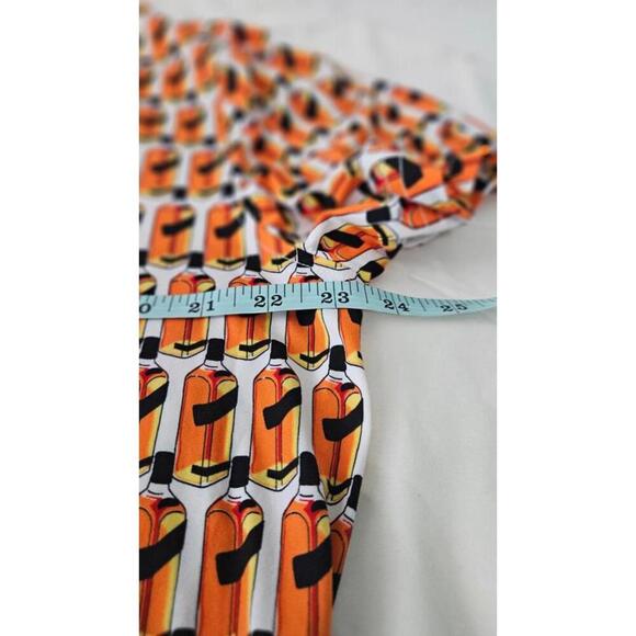 WearFirst Men's Alcohol Bottle Graphic Short Sleeve Button Down Shirt - Size L - Picture 8 of 9